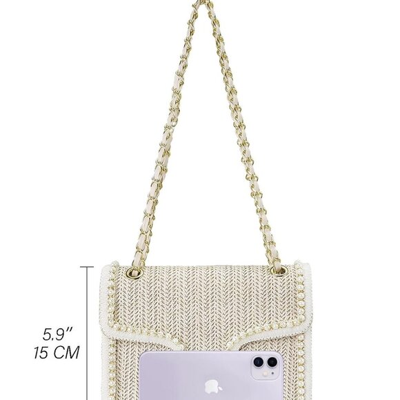 Durable Straw Crossbody Purse for Women - Perfect for Everyday Outings - Picture 6 of 6